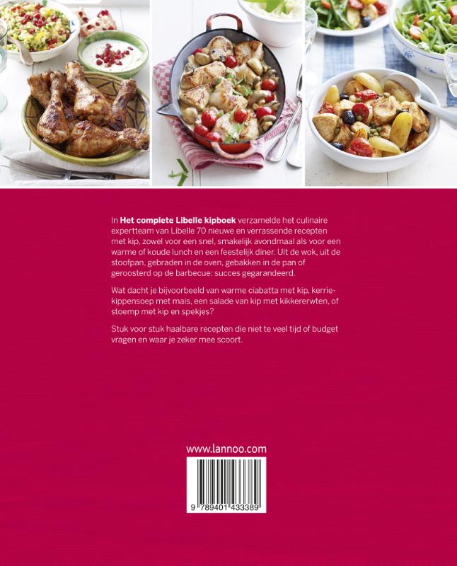 Achterkant van Het complete Libelle kipboek