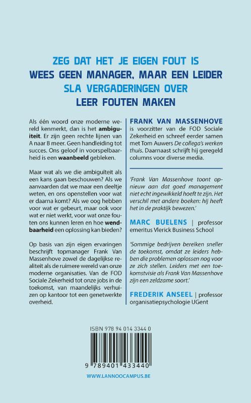 Achterkant van Zijn er nog managers nodig?