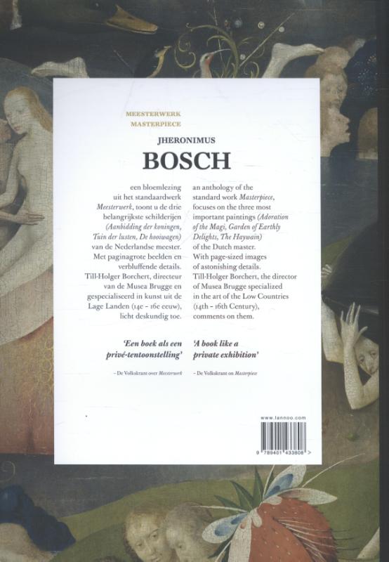 Achterkant van Meesterwerk/Masterpiece: Jheronimus Bosch