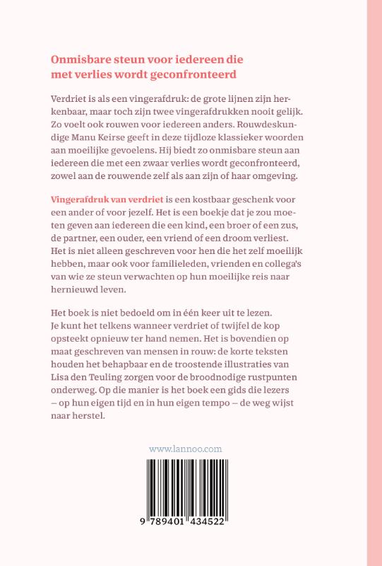 Achterkant van Vingerafdruk van verdriet