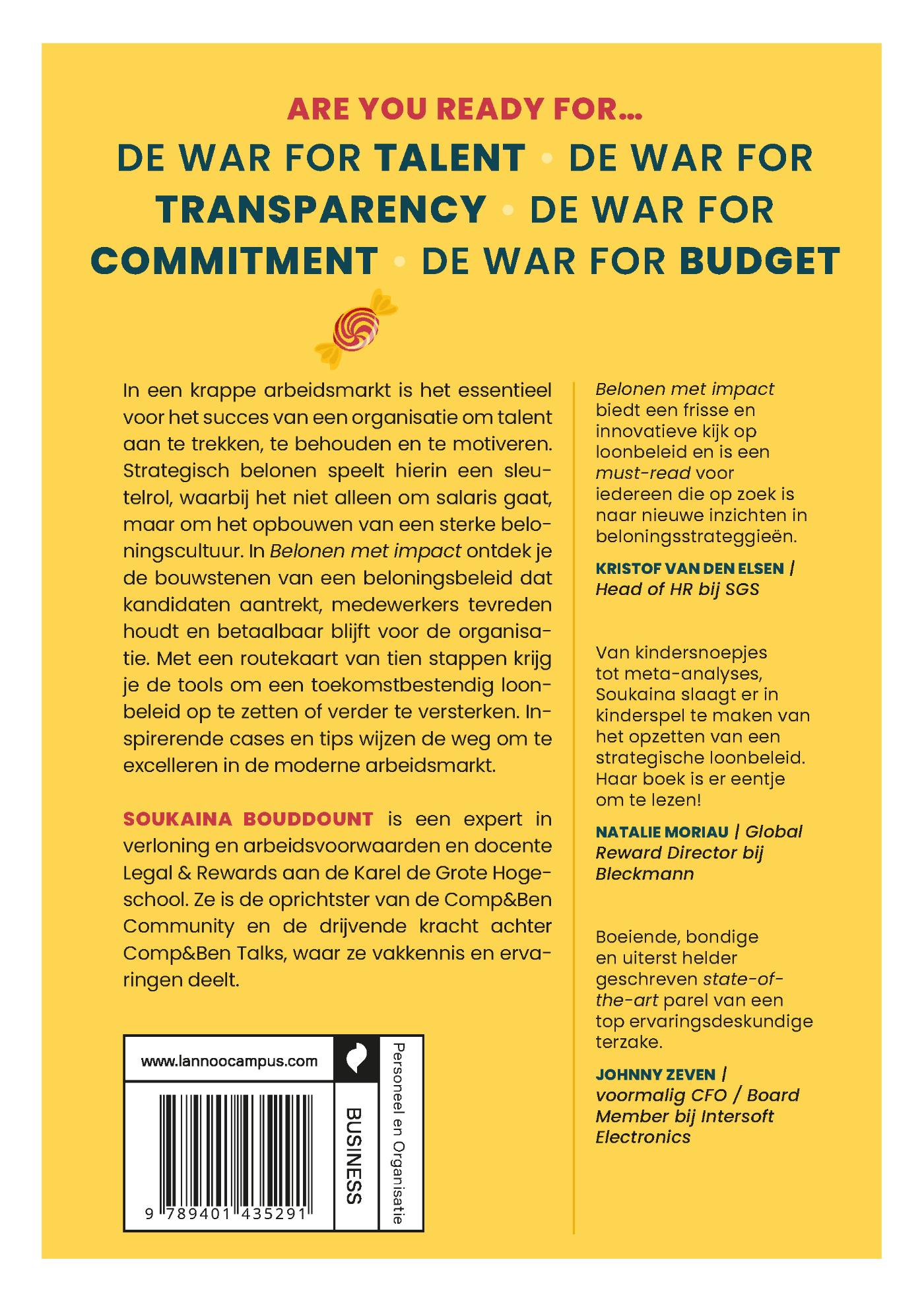 Achterkant van Belonen met impact