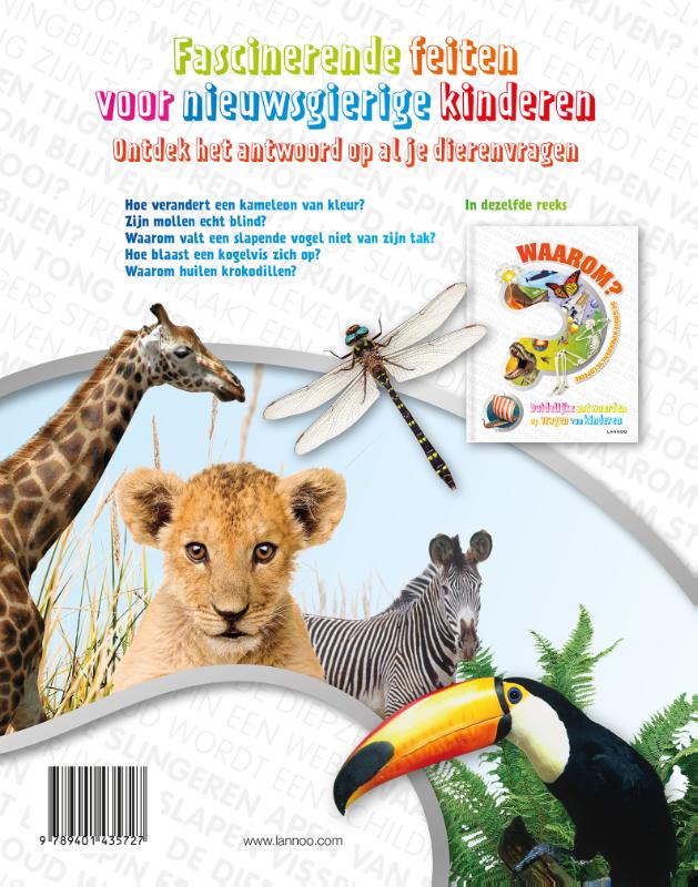 Achterkant van Waarom? de grote dierenencyclopedie
