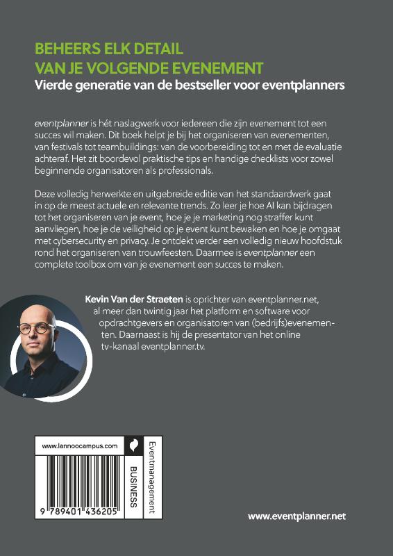 Achterkant van Eventplanner