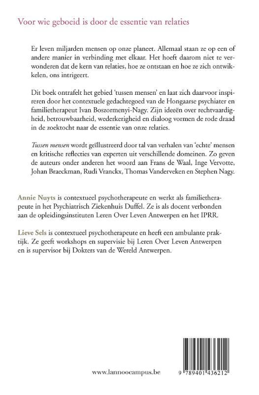 Achterkant van Tussen mensen