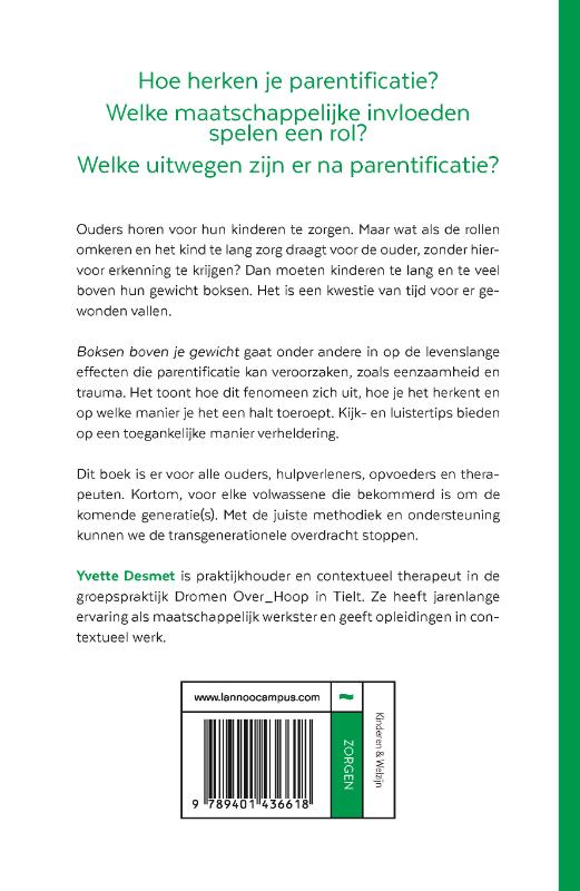 Achterkant van Boksen boven je gewicht