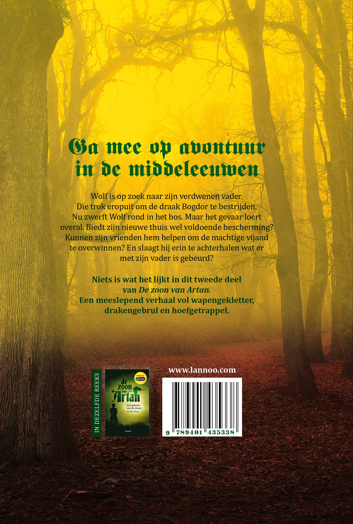 Achterkant van De zoon van Artan II - De drakenmeester (E-boek - ePub-formaat)