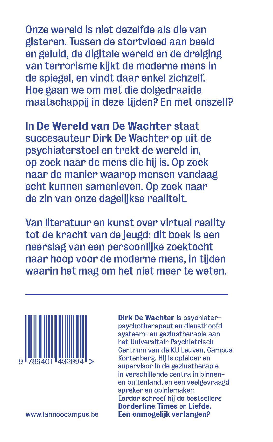 Achterkant van De wereld van De Wachter