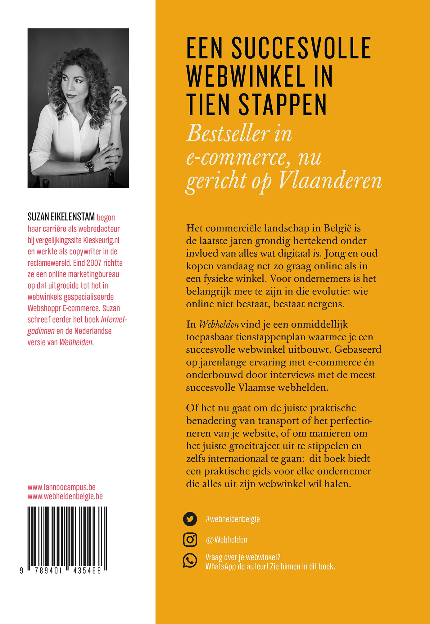 Achterkant van Webhelden