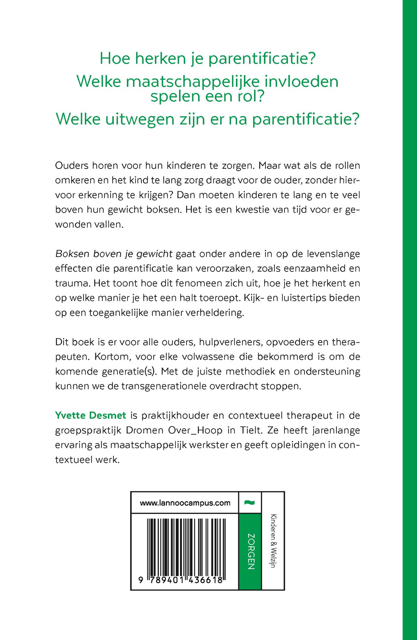 Achterkant van Boksen boven je gewicht