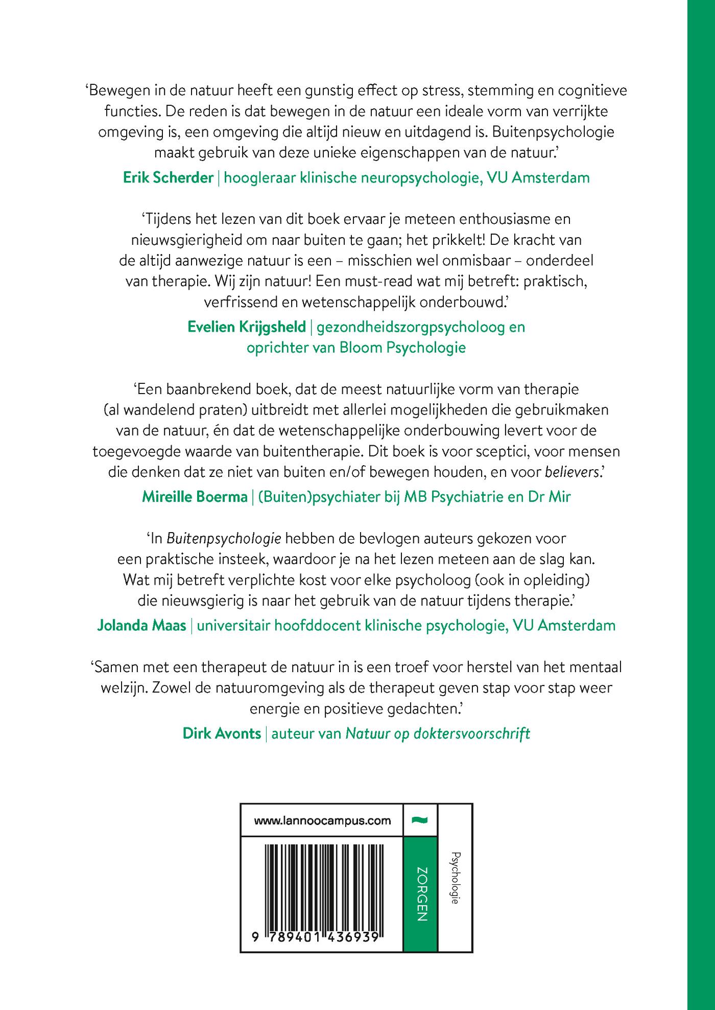 Achterkant van Buitenpsychologie