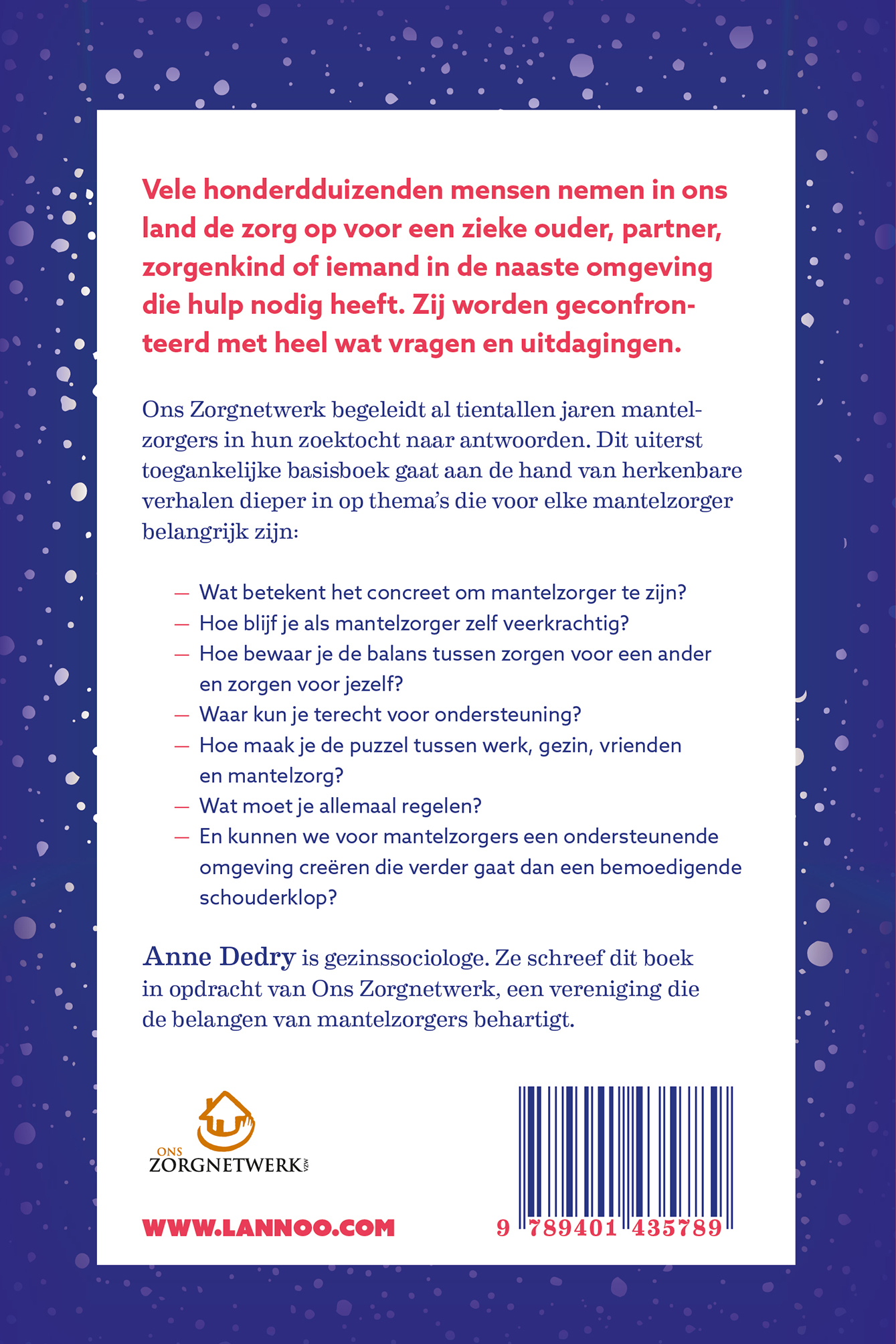 Achterkant van Zorg zonder naam