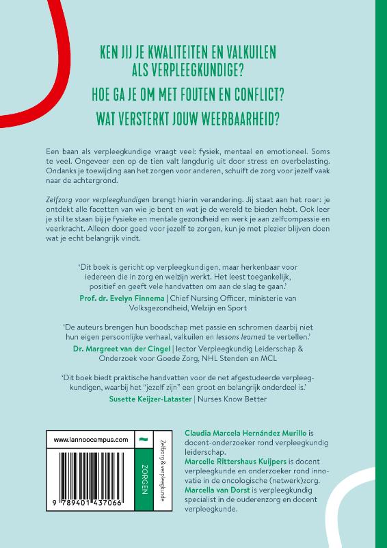 Achterkant van Zelfzorg voor verpleegkundigen
