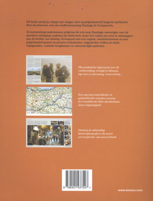 Achterkant van Sint-Jacobsroute