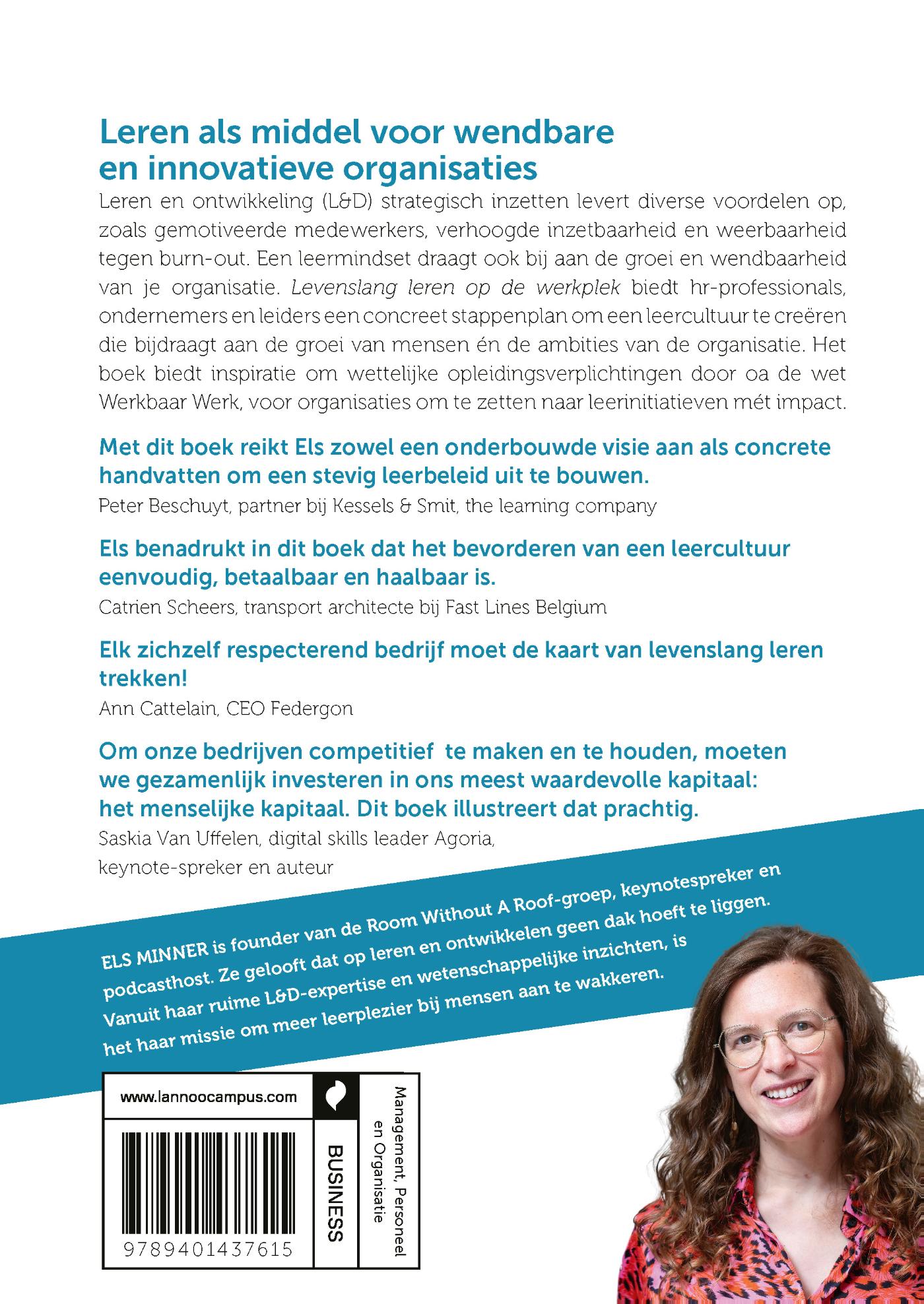Achterkant van Levenslang leren op de werkplek