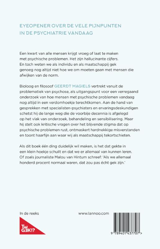 Achterkant van Al te gek