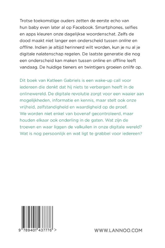 Achterkant van Onlife