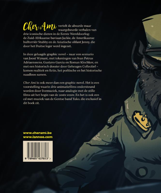 Achterkant van Cher ami