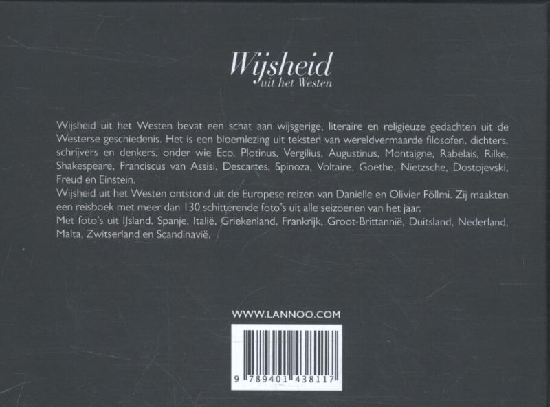 Achterkant van Wijsheid uit het Westen