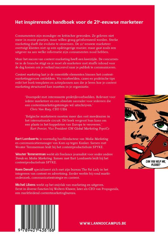 Achterkant van Content marketing