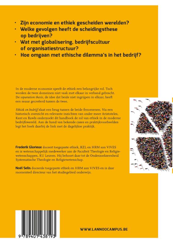 Achterkant van Ethiek en bedrijf