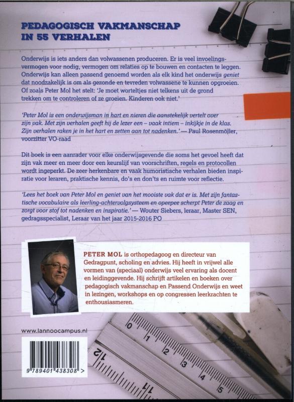 Achterkant van Pedagogisch vakmanschap in 55 verhalen