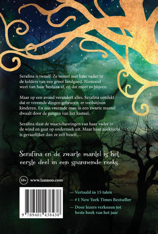Achterkant van Serafina en de zwarte mantel