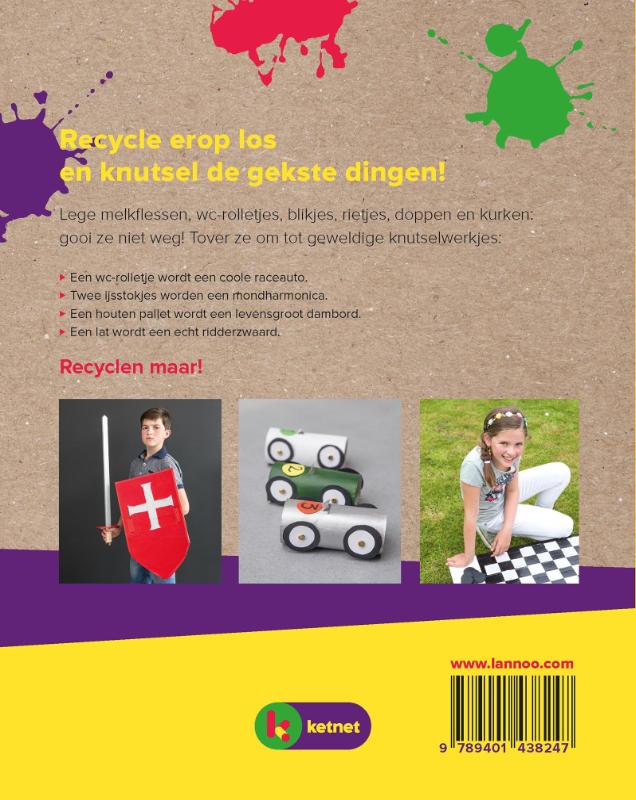 Achterkant van Het grote recycle knutselboek