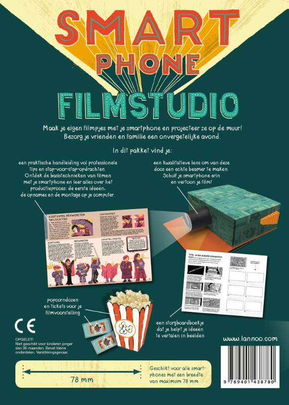 Achterkant van Smartphone filmstudio