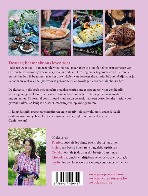 Achterkant van De beste desserts van Pascale