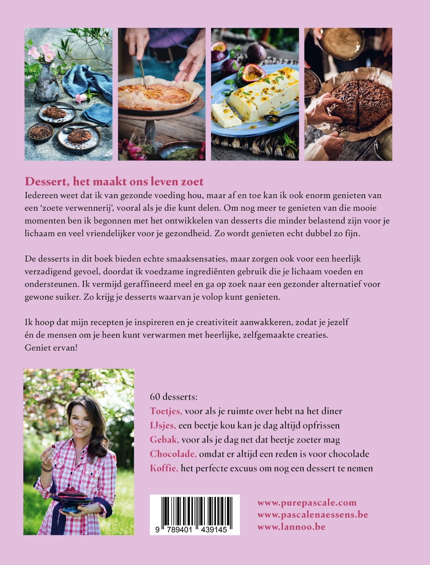 Achterkant van De beste desserts van Pascale