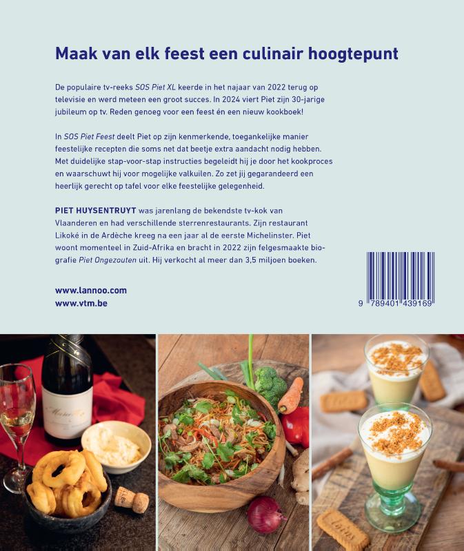 Achterkant van SOS Piet Feest