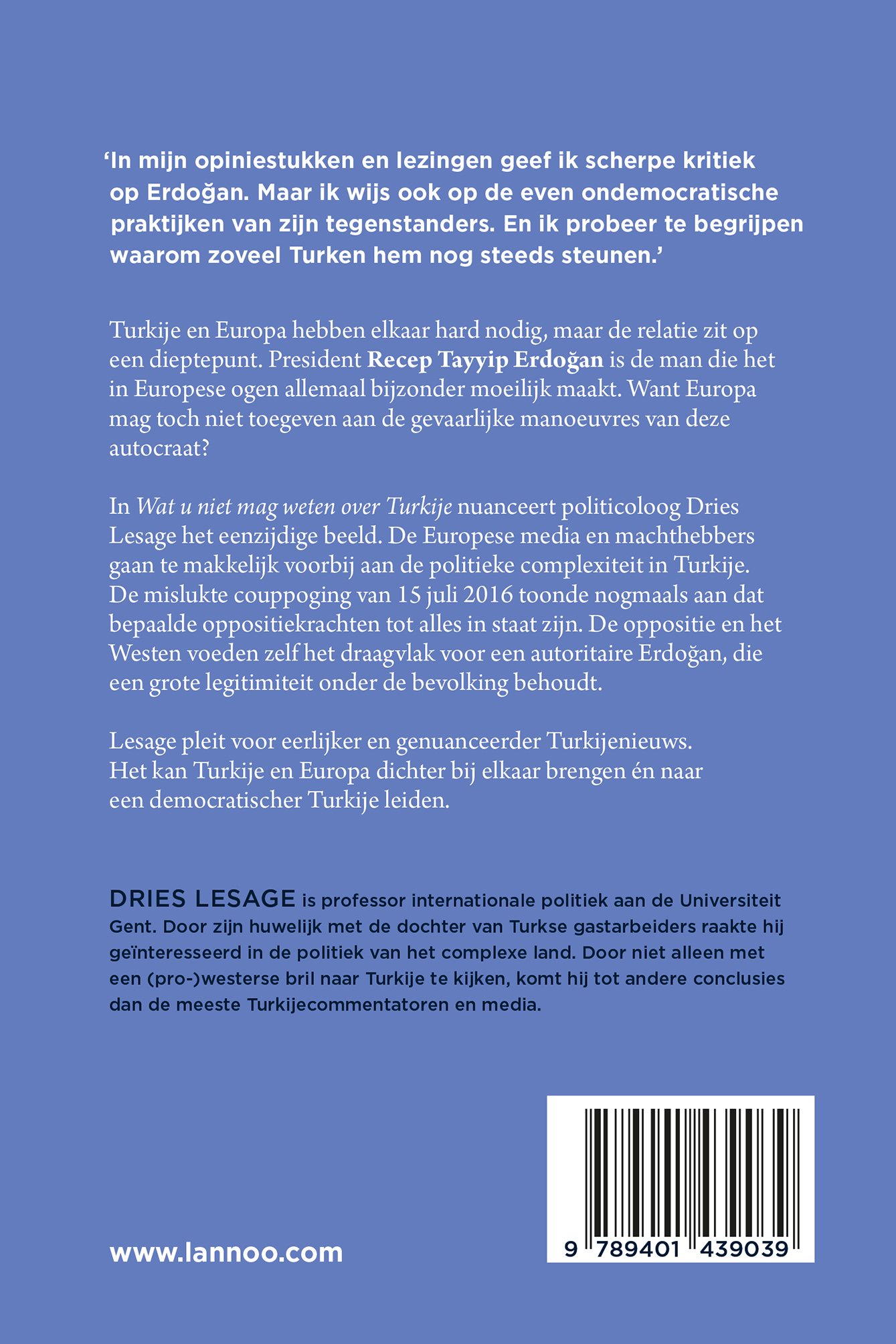 Achterkant van Wat u niet mag weten over Turkije