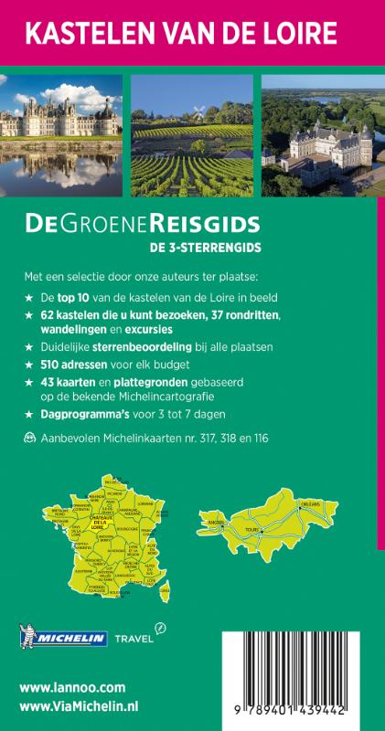 Achterkant van Kastelen van de Loire
