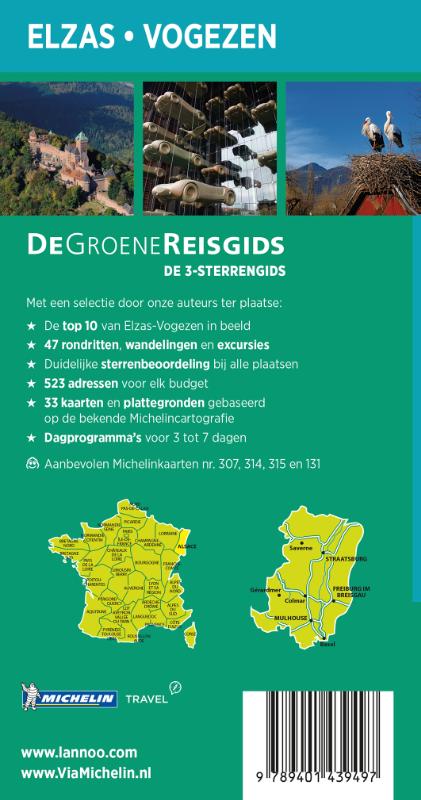 Achterkant van Elzas/Vogezen