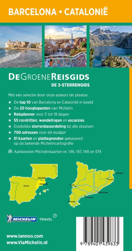 Achterkant van Barcelona en Catalonië