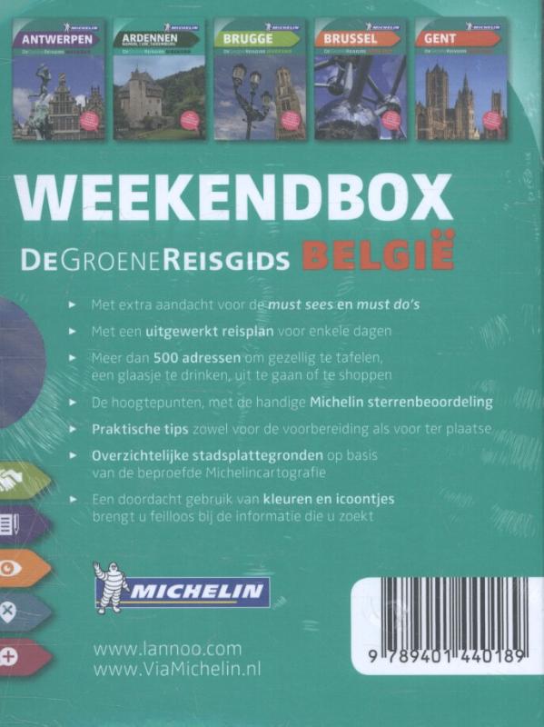 Achterkant van Weekendbox België