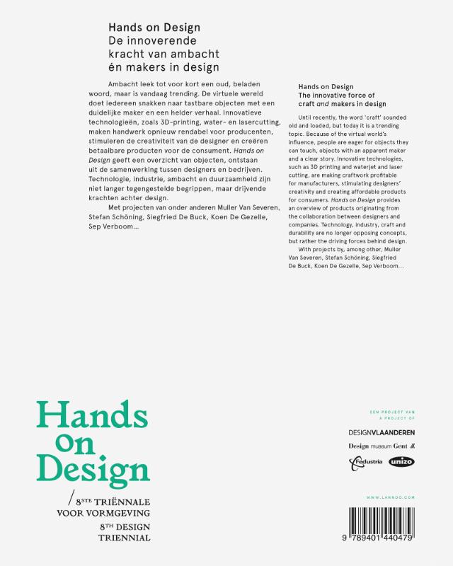 Achterkant van Hands on design