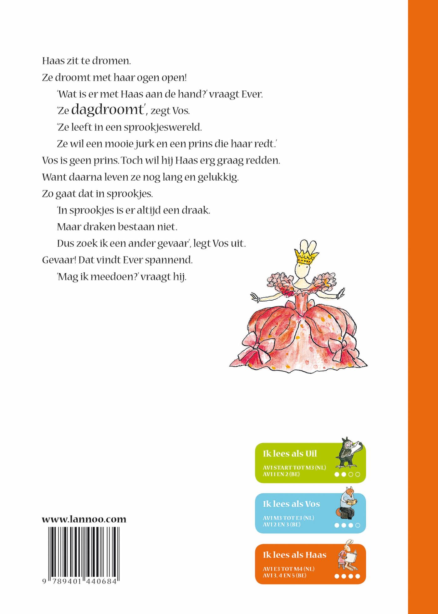 Achterkant van Ik leer lezen met Vos en Haas - Ik lees als Haas - Vos en Haas in gevaar