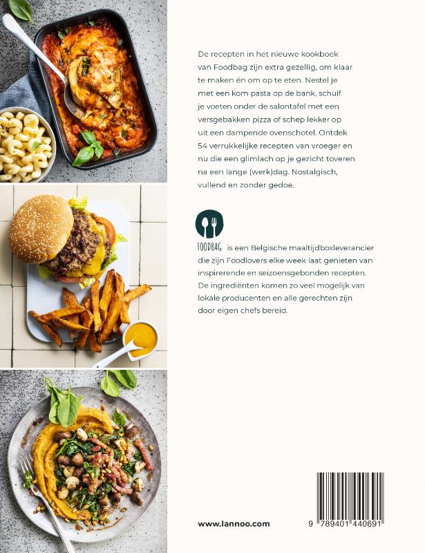 Achterkant van Comfort food