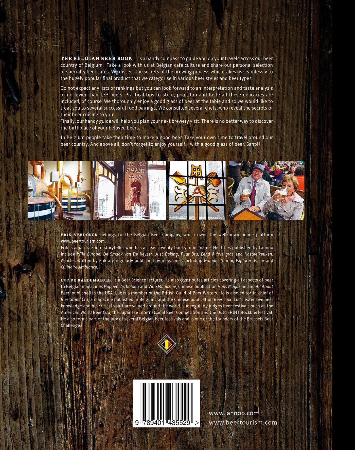 Achterkant van The Belgian beerbook
