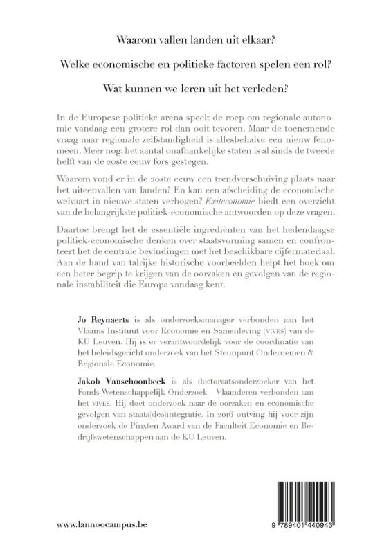 Achterkant van Exiteconomie