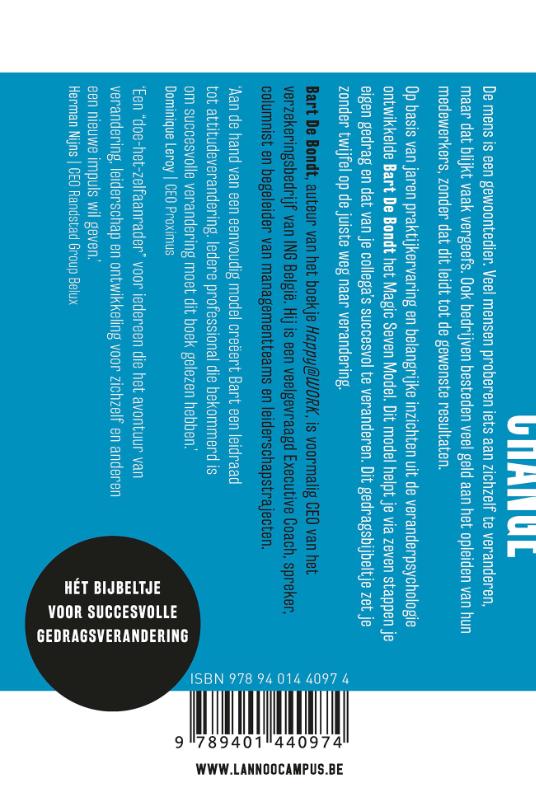 Achterkant van De nieuwe leider - Change@work