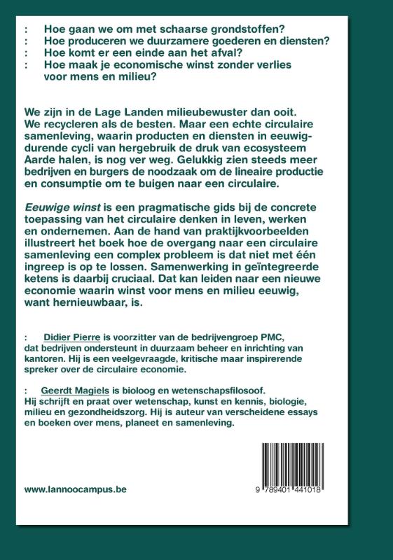 Achterkant van Eeuwige winst