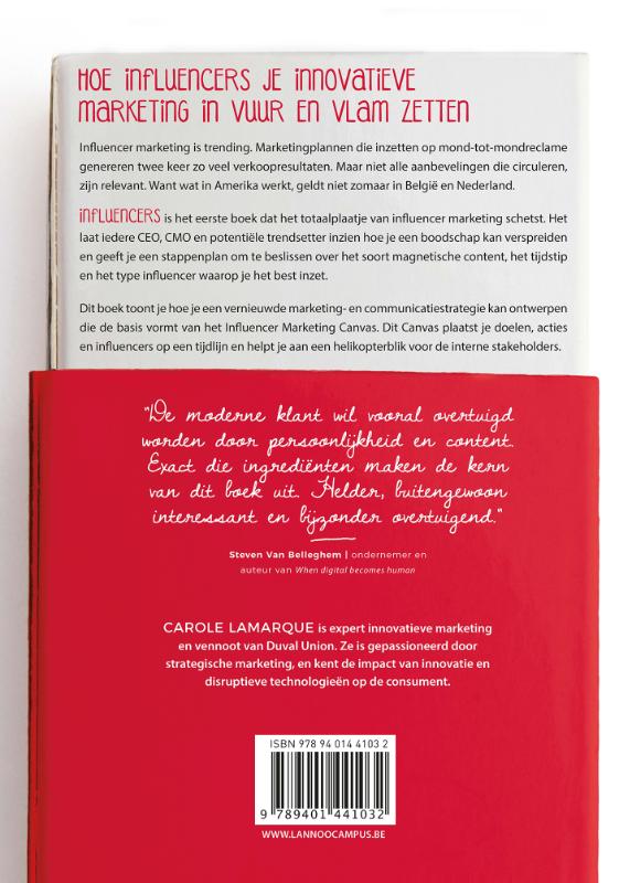 Achterkant van Influencers