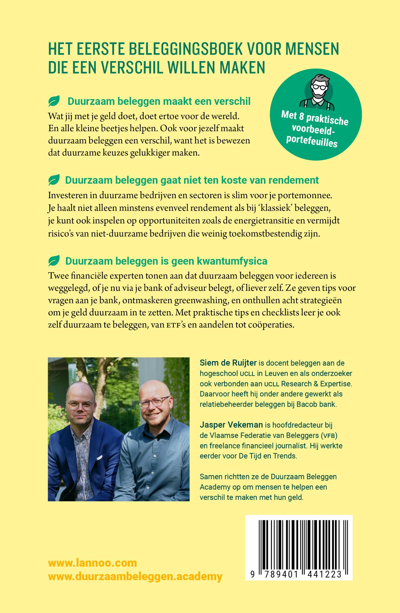 Achterkant van Duurzaam beleggen