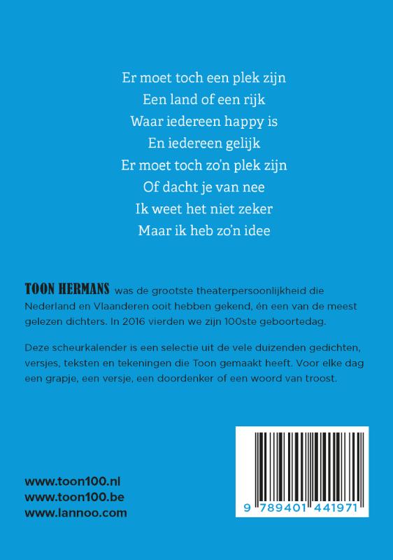 Achterkant van Een jaar met Toon 2018