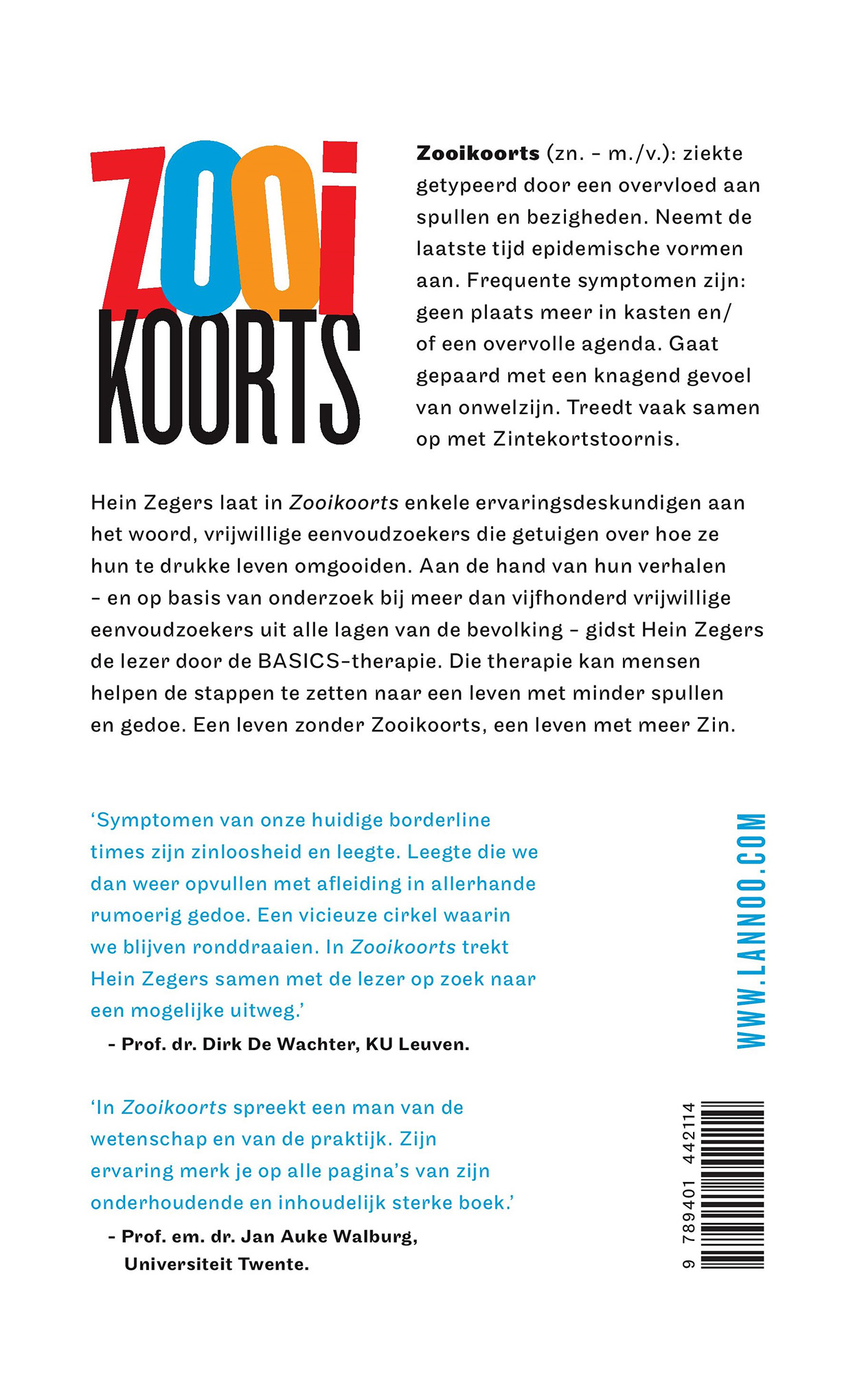 Achterkant van Zooikoorts