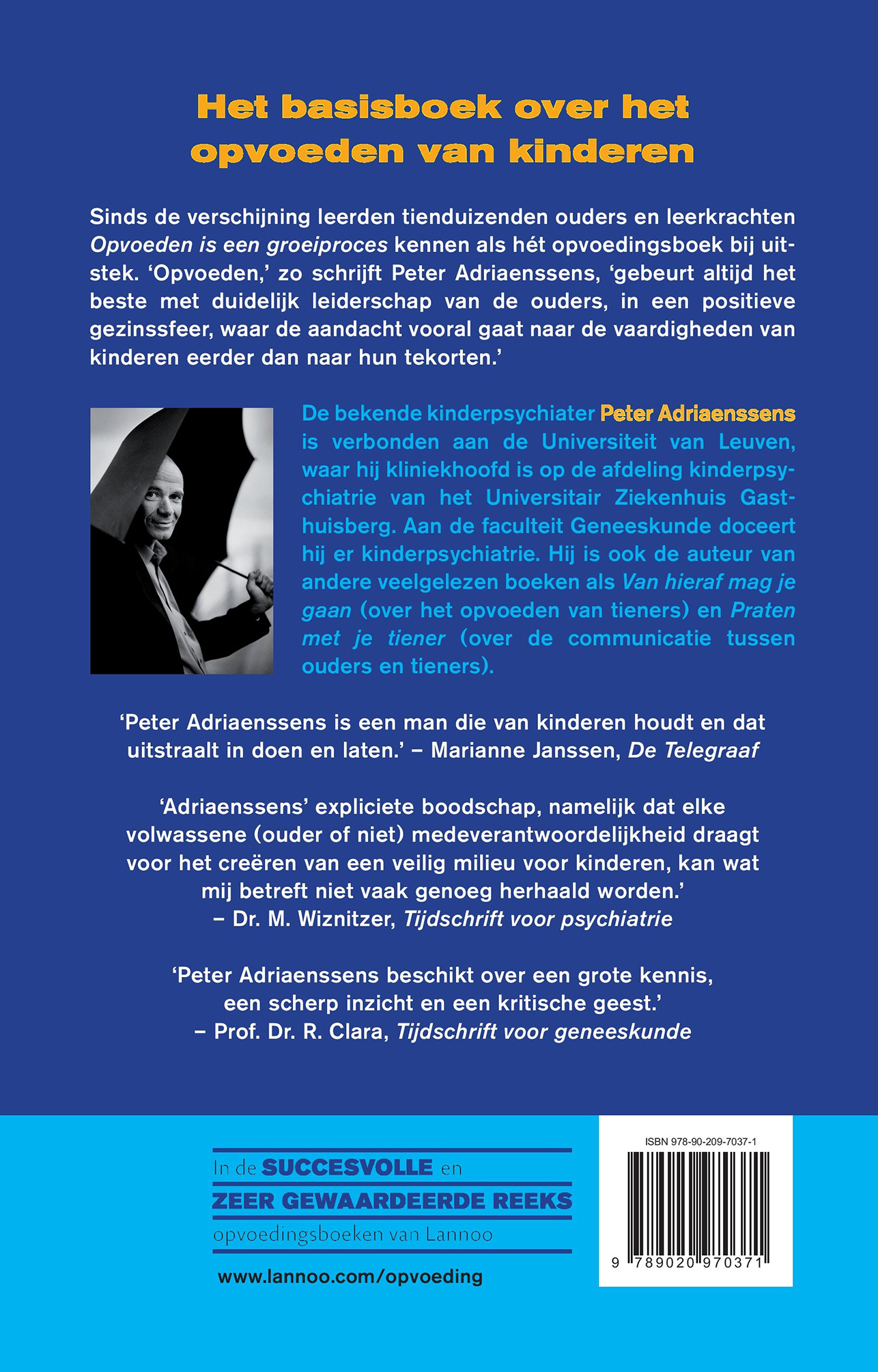 Achterkant van Opvoeden is een groeiproces