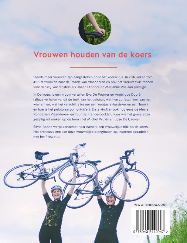 Achterkant van De koers is een vrouw