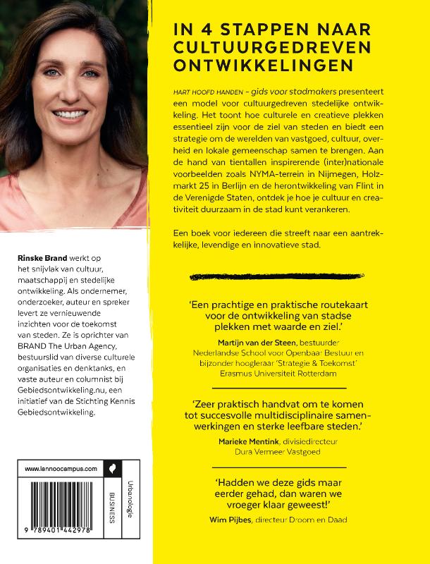 Achterkant van Hart hoofd handen - gids voor stadmakers